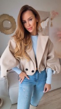 Krótki płaszczyk Marlene Beige