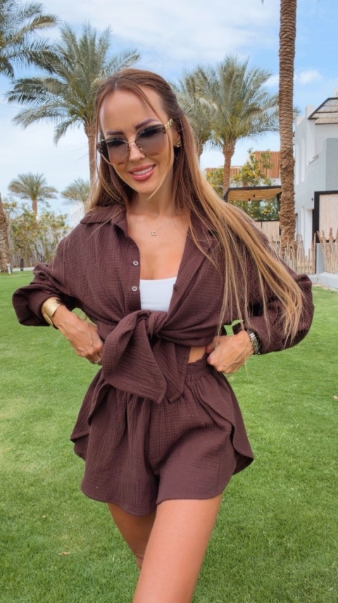 Szorty Sesi muślin Chocolate