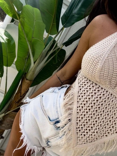 Top Pocahontas beige