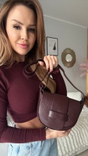 Torebka listonoszka Oia Burgund