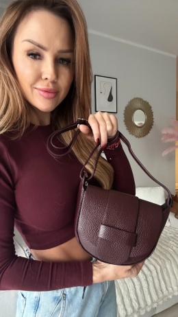 Torebka listonoszka Oia Burgund