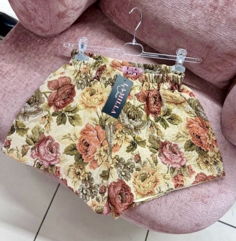 Żakardowe szorty Rosalia beige